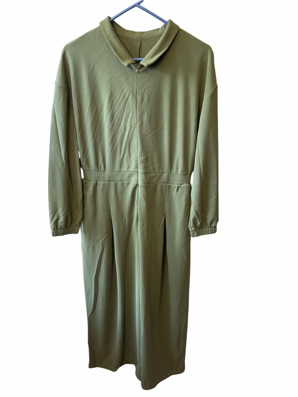 Women’s Halara olive green size large zipper jumpsuit! Brand new with tags!
